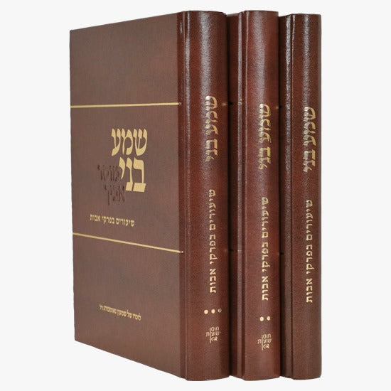 שמע בני - שיעורים בפרקי אבות ג' כרכים / עפ”י שיעורי הרב עמיאל שטרנברג