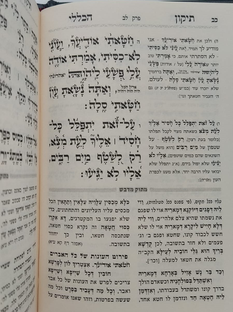 תיקון הכללי מתוק מדבש - פורמט קטן / הרב דניאל פריש זצוק"ל