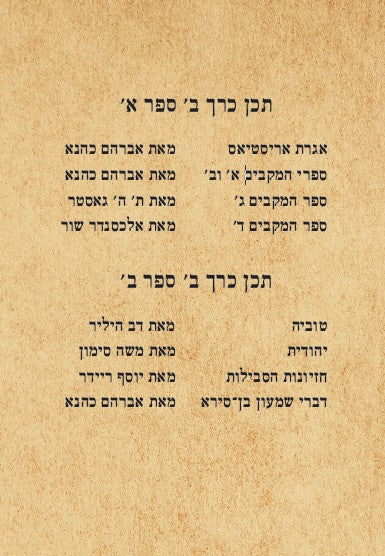 הספרים החיצונים חלק ב' / אברהם כהנא