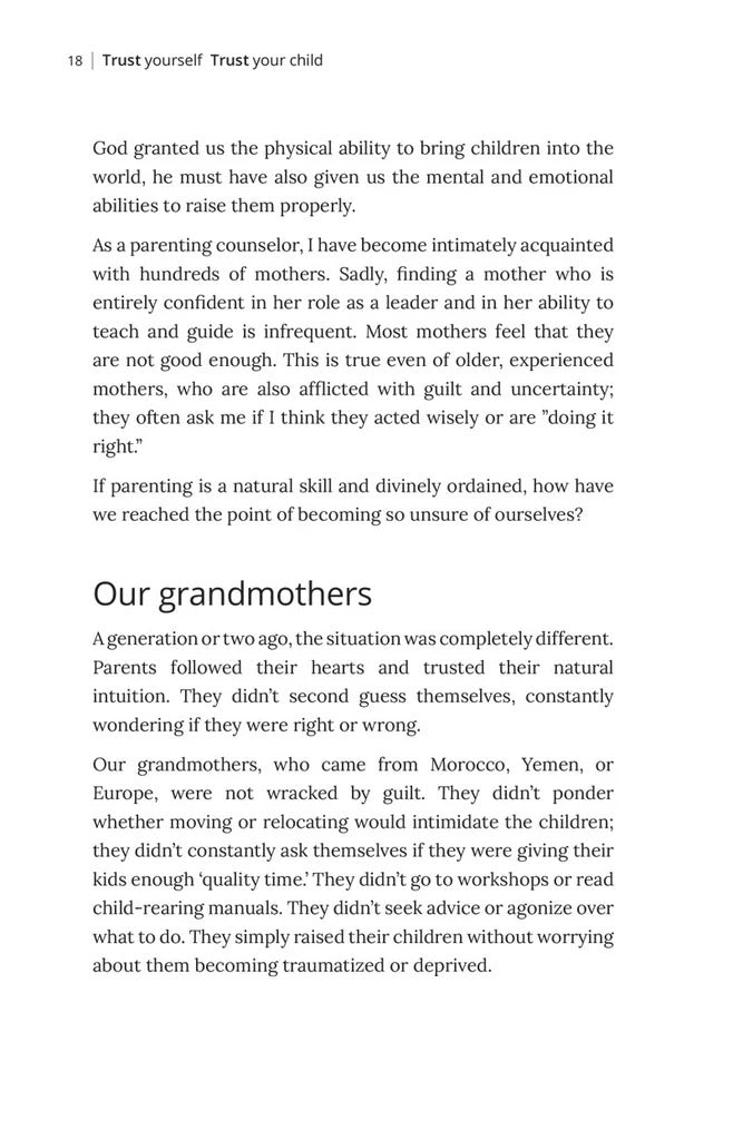 Trust Yourself, Trust Your Child / Dikla Josefsberg - המפתח להורות נכונה (אנגלית)