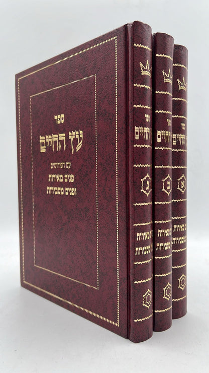 עץ החיים - עם הפירושים פנים מאירות ופנים מסבירות ג' כרכים / ר' יהודה הלוי אשלג זצוק"ל הסולם