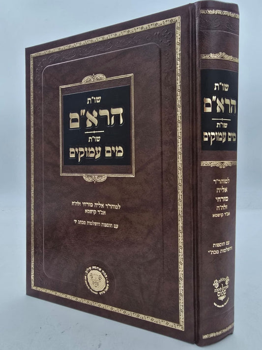 שו"ת הרא"ם שו"ת מים עמוקים - למוהר"ר אליה מזרחי זלה"ה / אהבת שלום