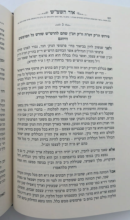 אור השמ"ש - הבנת עיקרי יסודות תורתו דרבינו הרש"ש זיע"א