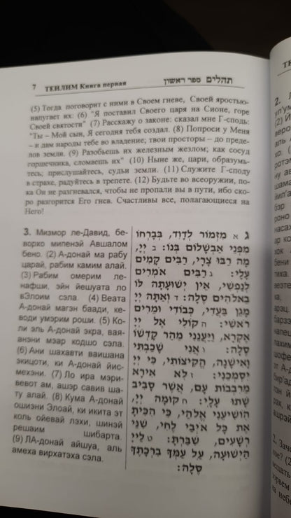 תהילים עם תרגום רוסית