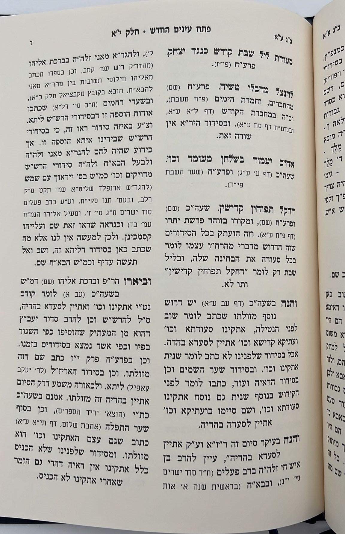 פתח עיניים החדש - על סידור הרש"ש זיע"א כרך יא' / רבי שריה דבליצקי זצ"ל