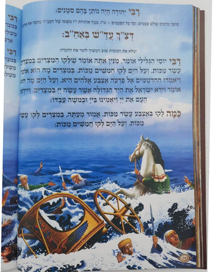 הגדה של פסח וקסברגר כריכה רכה פורמט גדול / נוסח עדות המזרח