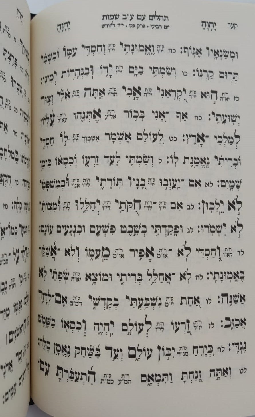 תהילים ע"ב שמות הקודש - המקוצר / הרב דוד כהן שליט"א
