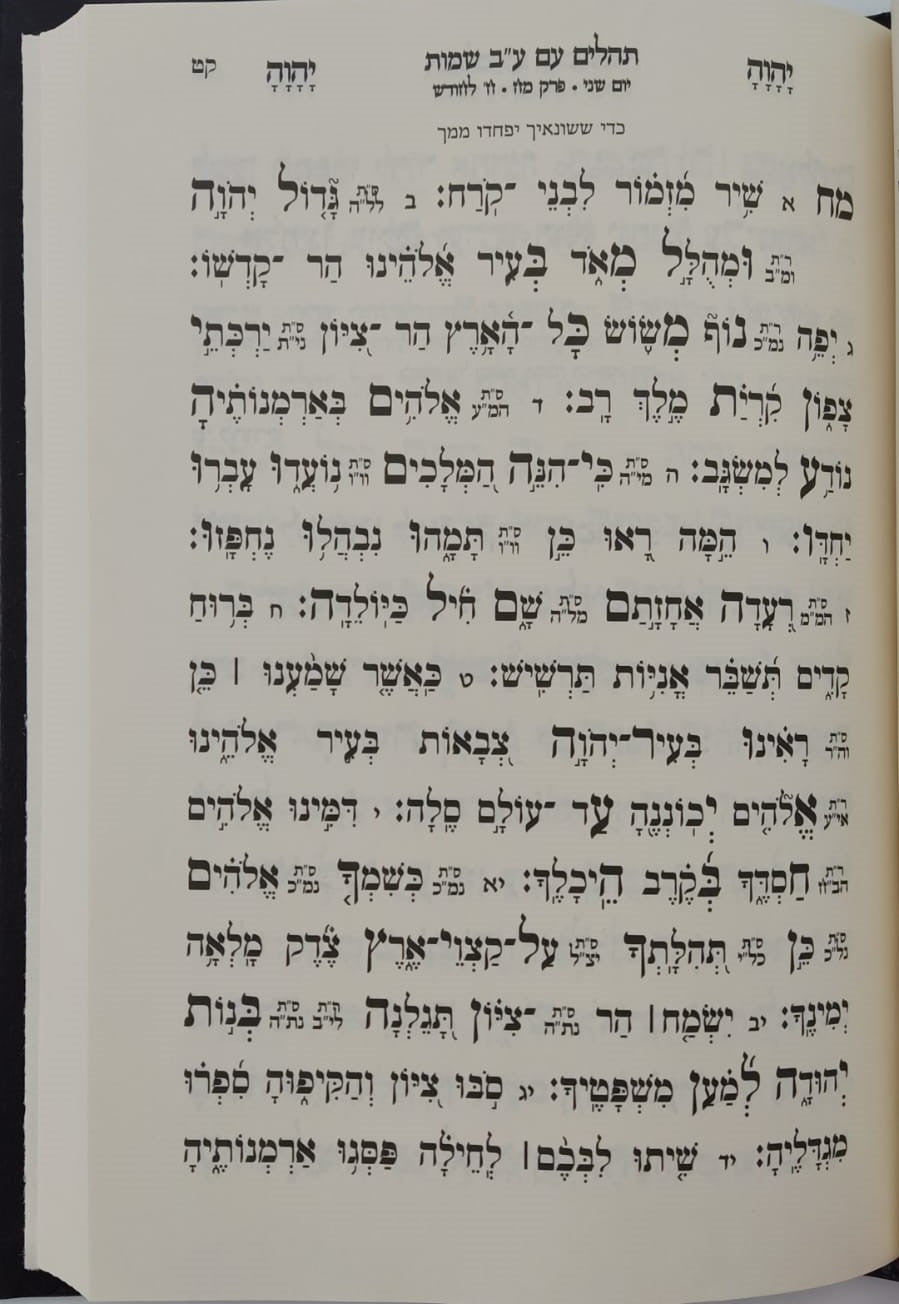 תהילים ע"ב שמות הקודש - המקוצר / הרב דוד כהן שליט"א