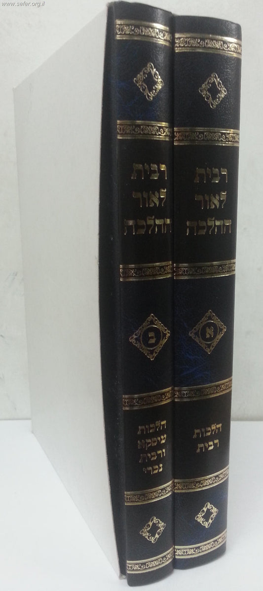 ריבית לאור ההלכה ב' כרכים / הרב משה פנירי