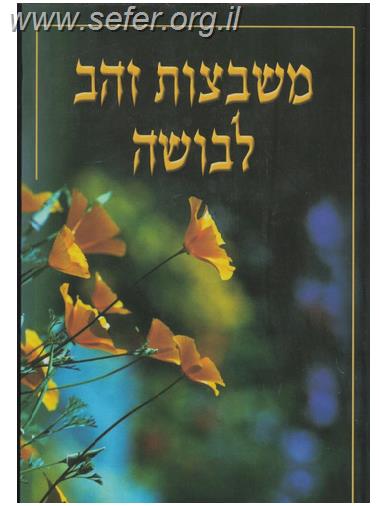 משבצות זהב לבושה - כללי הלבוש והנהגת הצניעות לבת ישראל