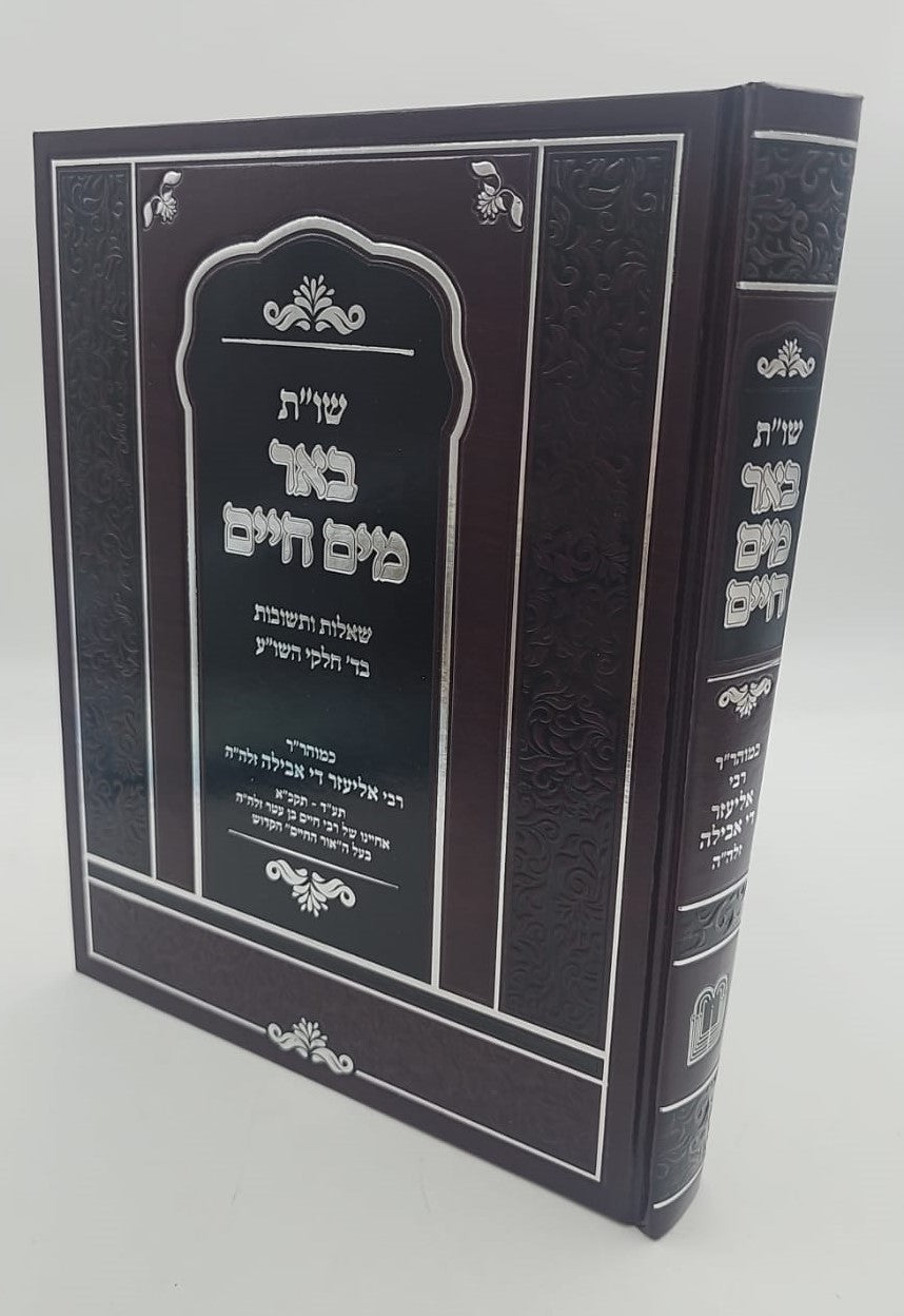 שו"ת באר מים חיים / כמוהר"ר רבי אליעזר די אבילה זלה"ה