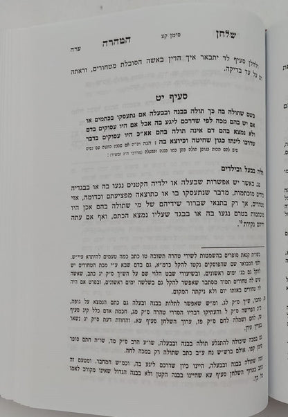 שלחן הטהרה - הלכות נדה / לפי ספר ספר השולחן ערוך