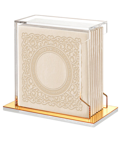 מעמד 8 הגדות דגם תחרה - בשלל מיני צבעים במעמד פרספקס מהודר