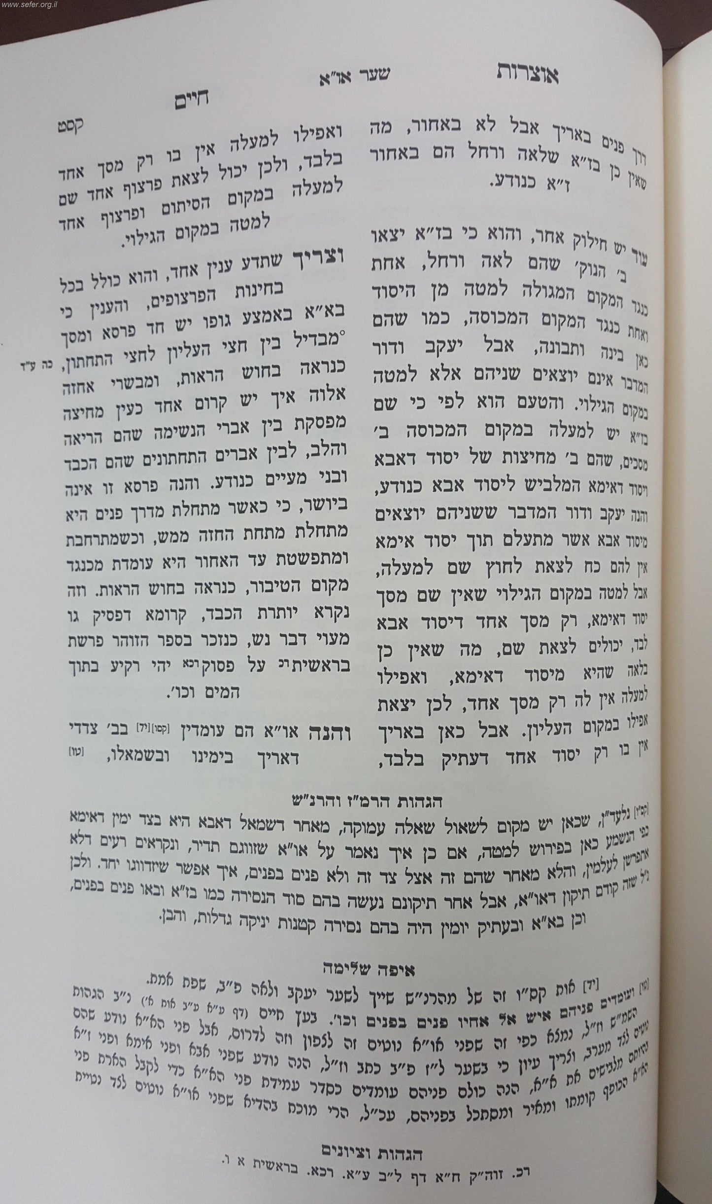 כתבי האר"י השלם - אוצרות חיים - עם הוספות רבות / שערי יצחק