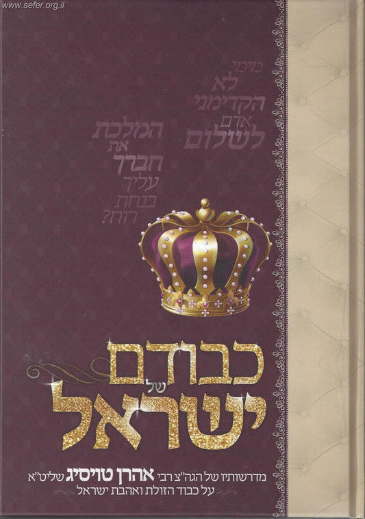 כבודם של ישראל הרב טויסיג  / הרב אהרון טויסיג