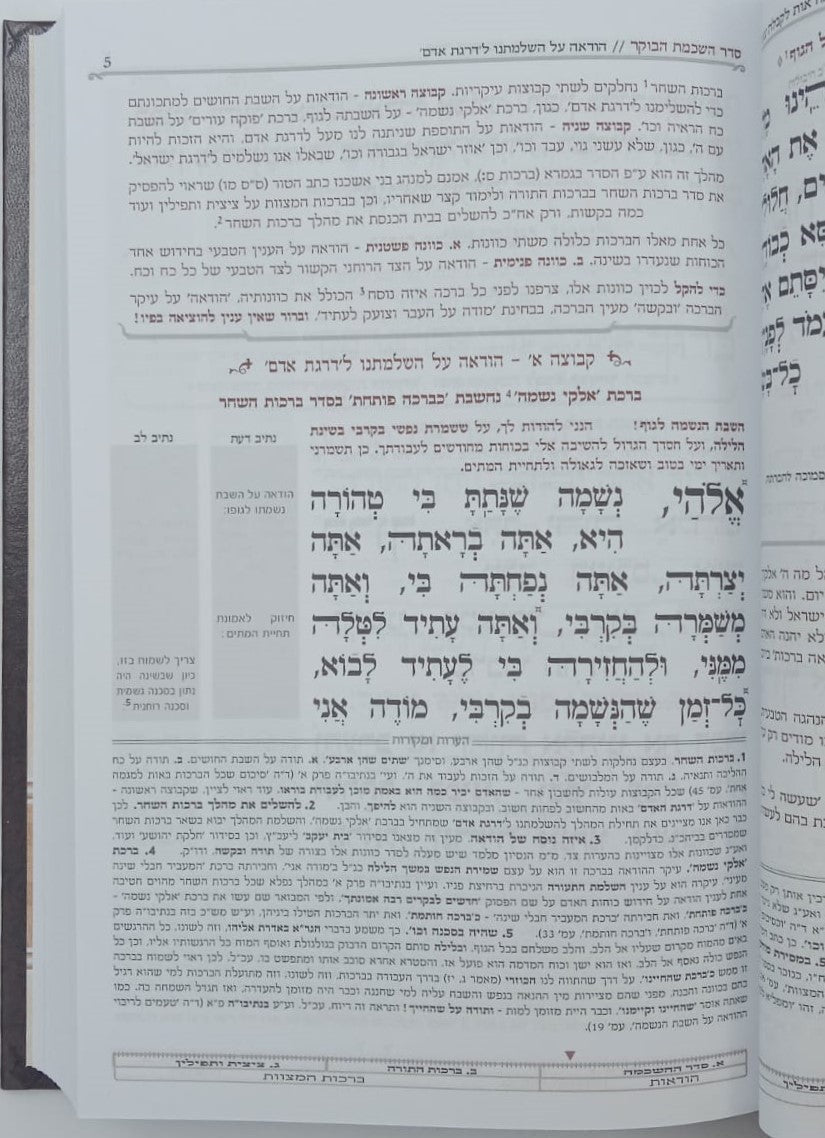 סידור נתיבות התפילה - לימות החול נוסח אשכנז פורמט גדול / מכון סימנים