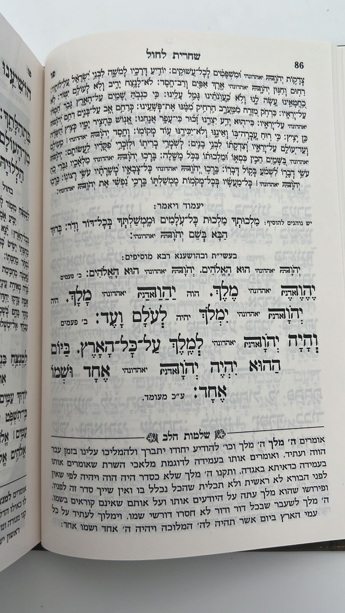 סידור תפילת החודש השלם פורמט בינוני / ספורנו