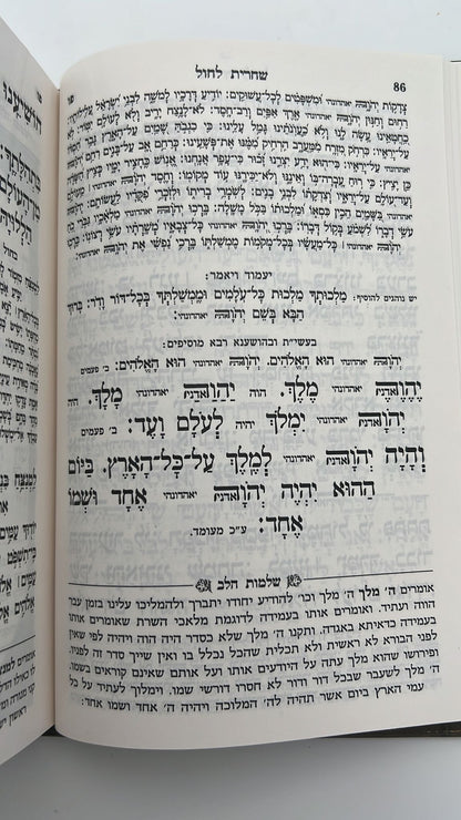 סידור תפילת החודש השלם פורמט בינוני / ספורנו