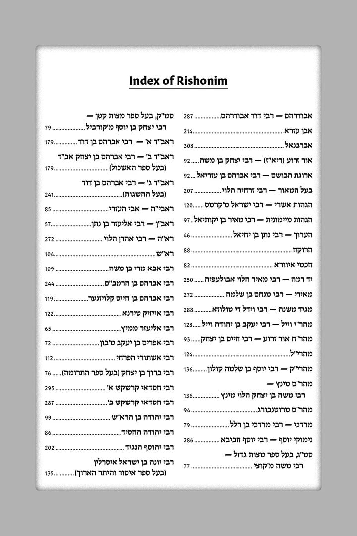 The Rishonim / Judaica Press - ספר תולדות הראשונים (אנגלית)