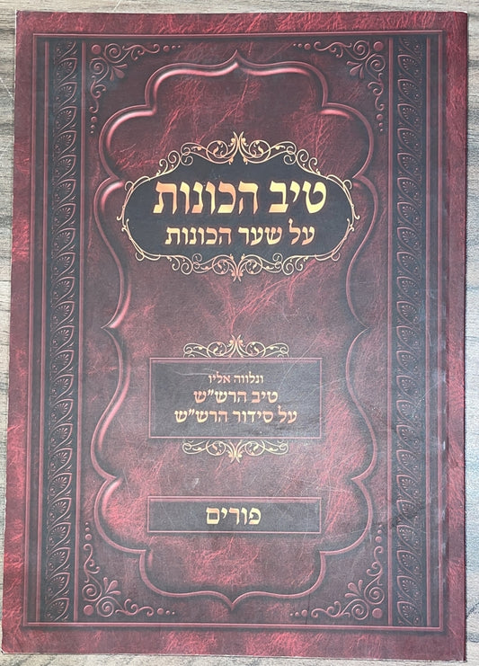 טיב הכוונות - על שער הכוונות, פורים / הרב גמליאל הכהן רבינוביץ