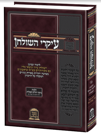 עיקרי השולחן - הלכות ביקור חולים ואבלות (הלכות שמחות)