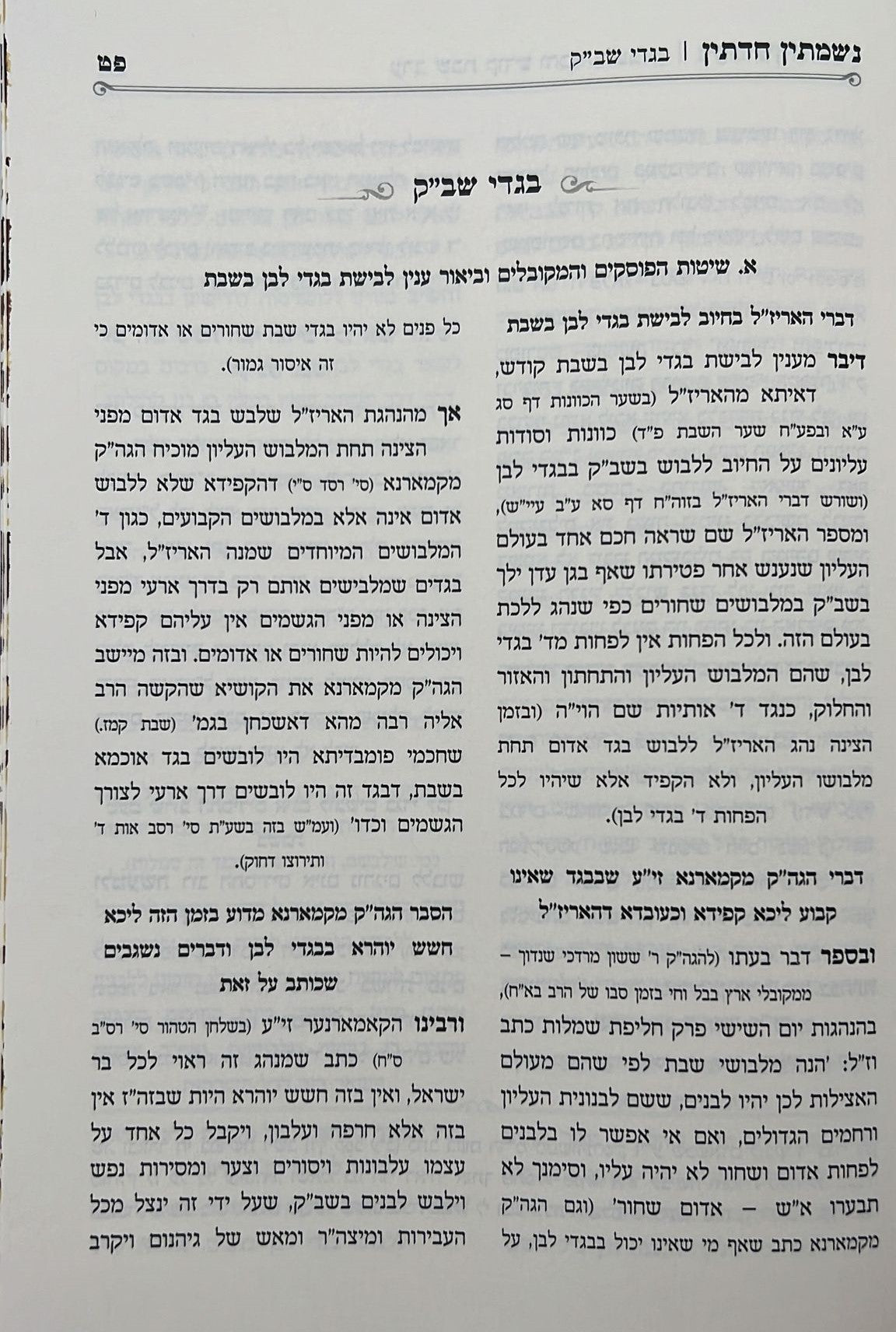 נשמתין חדתין - שבת קודש / הרב י.מ מורגנשטרן