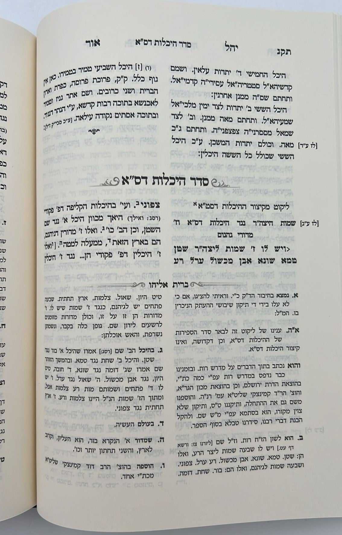 יהל אור הדרת קודש ביאורי רבינו הגר״א על הזוהר הקדוש / אילנא דחיי