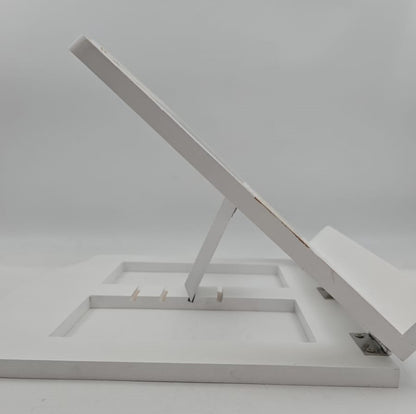 סטנדר מהודר בעיטור ירושלים / צבע לבן