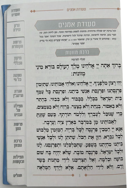 שיר ושבחה הלל וזמרה - עם ספר תהילים דמוי עור (PU) / מדורג עם לשוניות