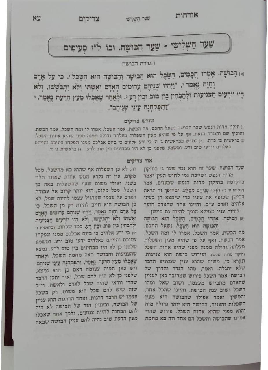 אורחות צדיקים - מנוקד ומחולק בסדר חדש / עם ביאור נרחב