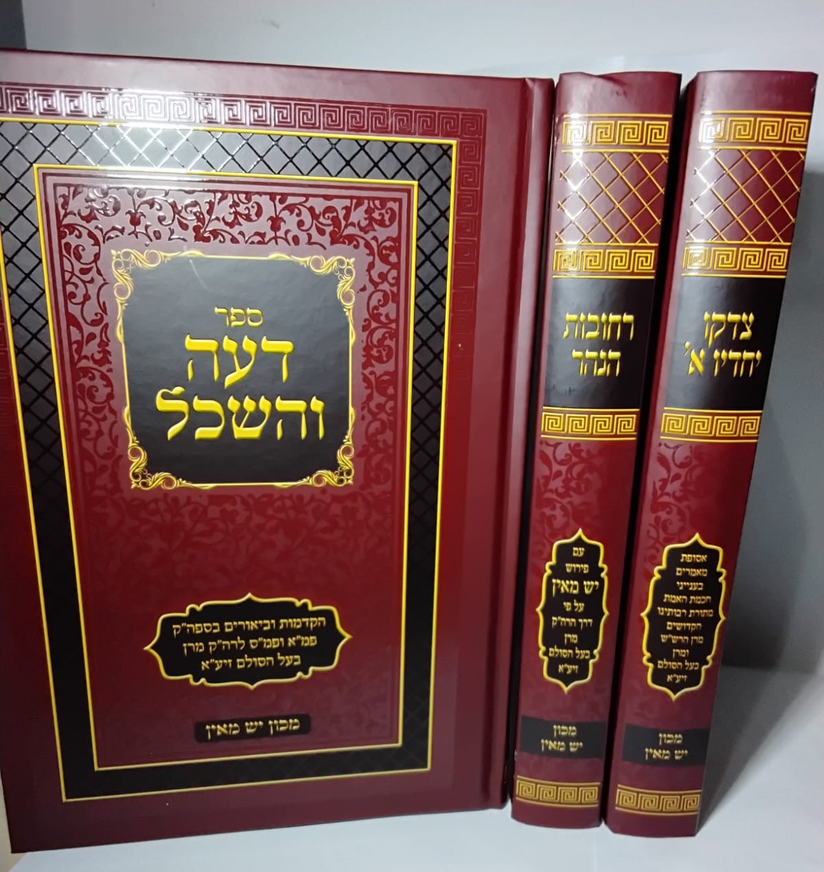 צדקו יחדיו • רחובות הנהר • דעה והשכל סט ג' כרכים / קבלת הרש"ש ובעל הסולם זיע"א