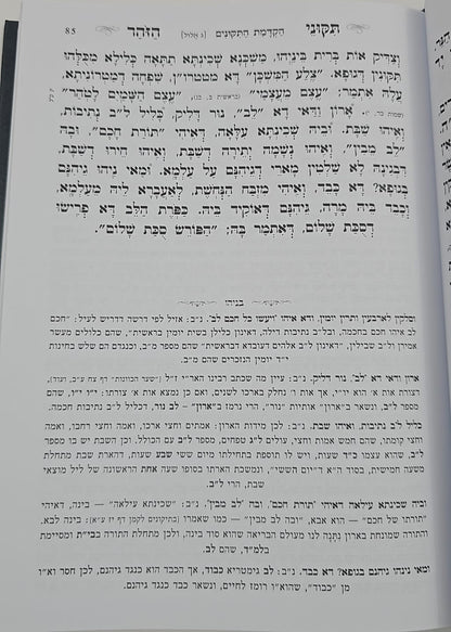 תיקוני הזוהר עם פירוש בניהו ב' כרכים / הוצאת סאלם