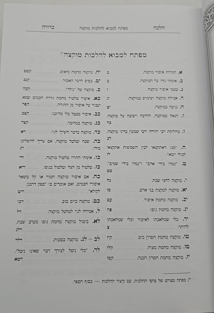 הלכה ברורה כא'