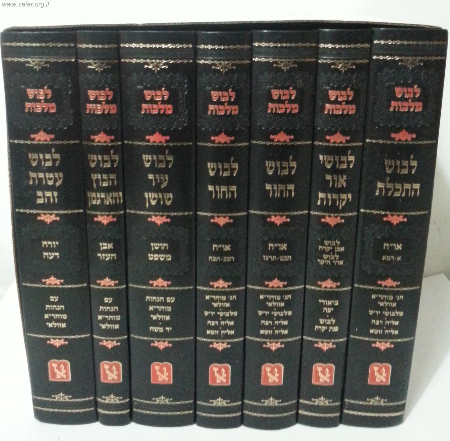 ספרי הלבושים ז' כרכים / (בעל הלבוש) ר' מרדכי יפה