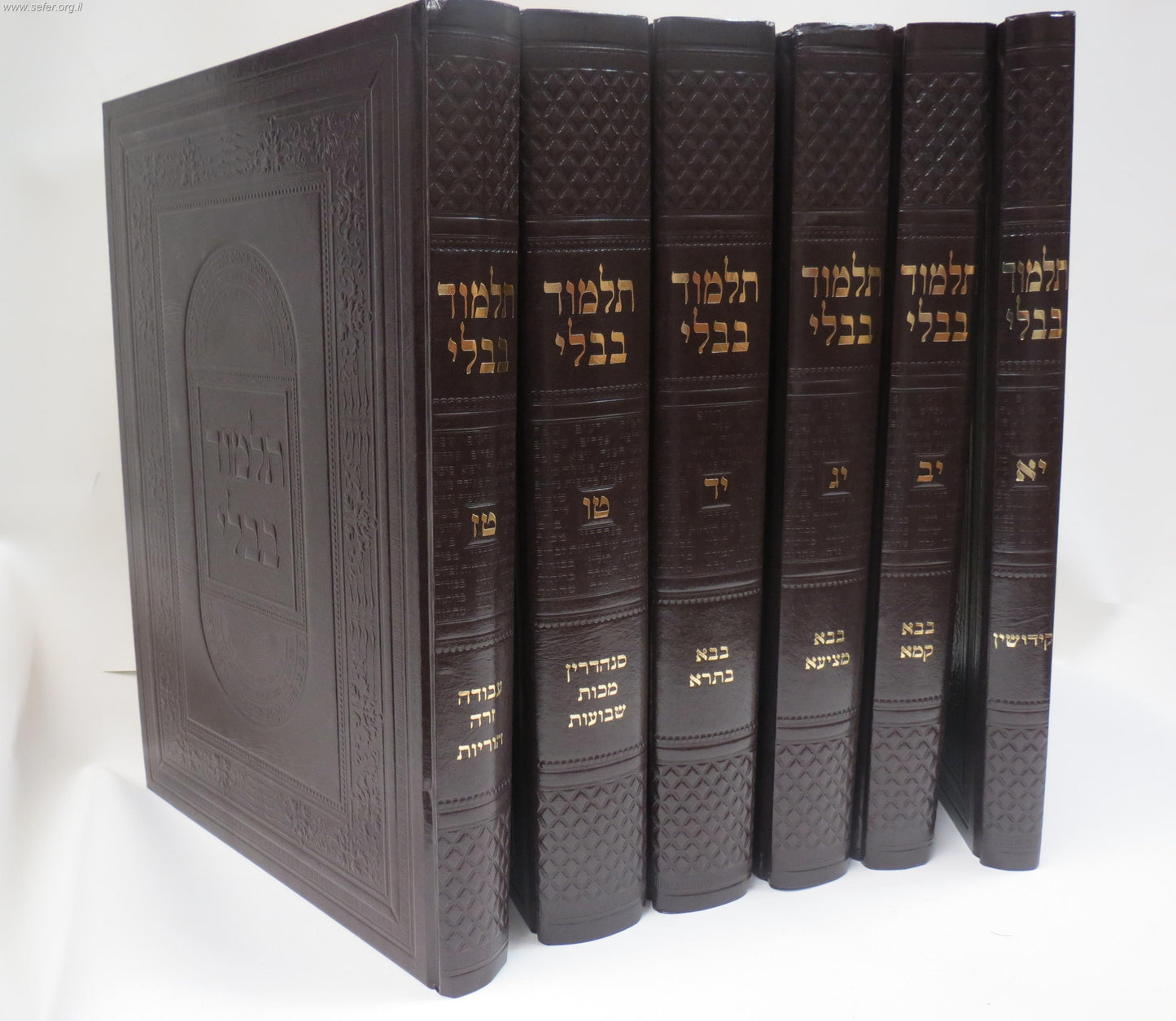 ש"ס ארץ ישראל חתנים בהוצאת בלום כריכה דמוי עור כ' כרכים