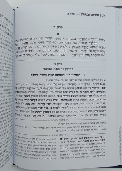אמונה ובטחון - ממרן החזון איש בסדר חדש עם ביאור נרחב (כחול) / יפה נוף