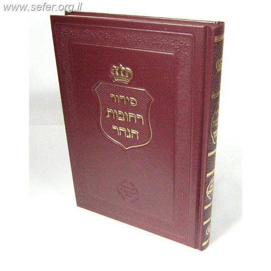 סידור רחובות הנהר לרש"ש - כוונות הנענועים / הרב בניהו שמואלי