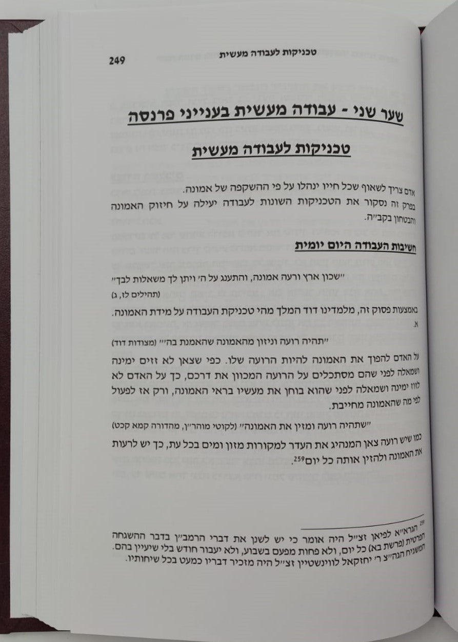 חובת האדם בעולמו - פרנסה / סדרת אמונה ובטחון