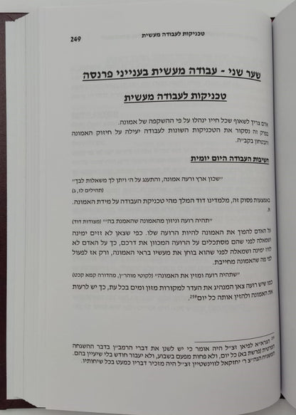 חובת האדם בעולמו - פרנסה / סדרת אמונה ובטחון