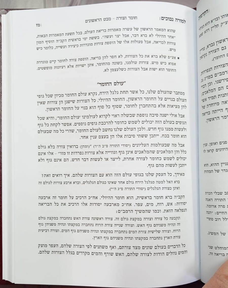 הקדמות וביאורים למורה נבוכים / להרמב"ם