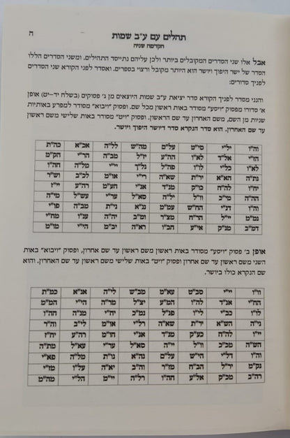 תהילים ע"ב שמות הקודש השלם - פורמט קטן / הרב דוד כהן שליט"א