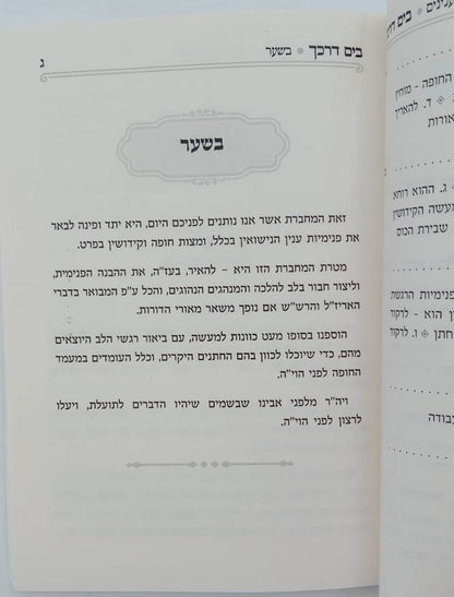 בים דרכך - ביאור פנימיות העבודה חופה וקידושין / הרב י.מ מורגנשטרן