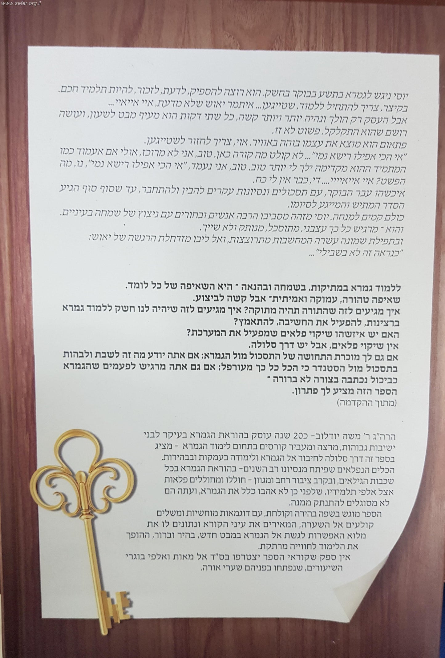 שותף לדף - הדרכה בלימוד הגמרא / הרב משה יודלוב