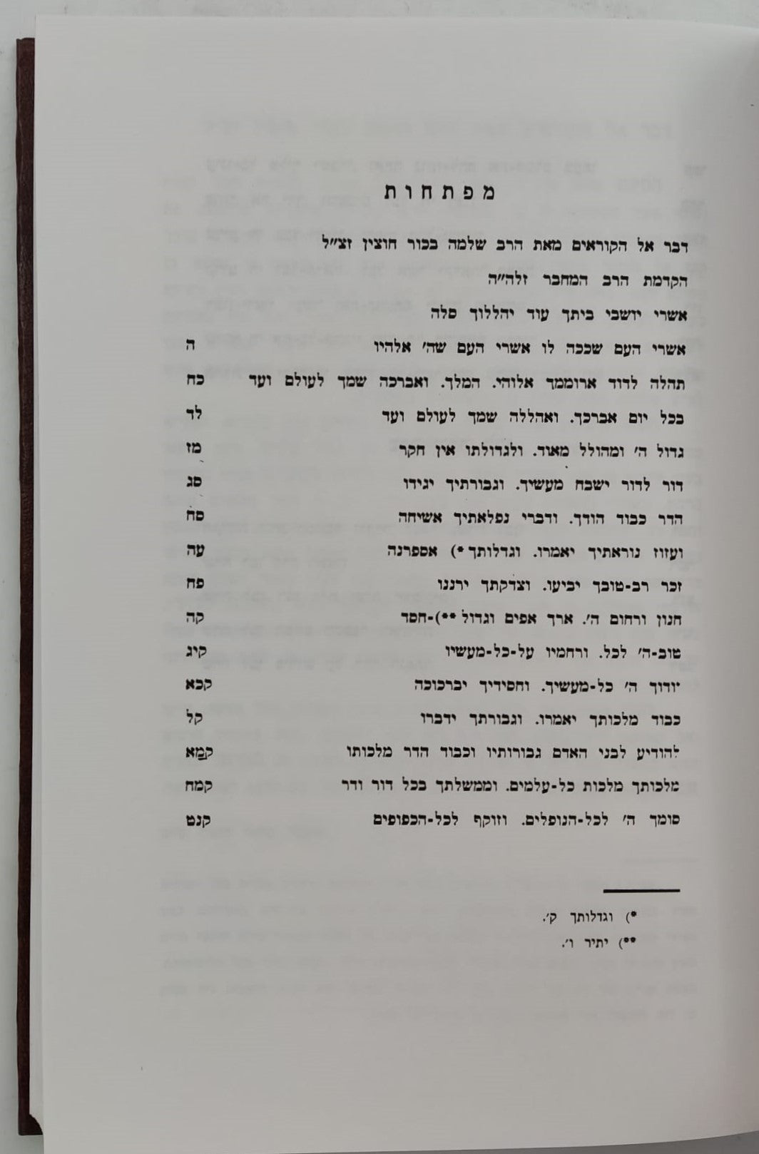 תהלה לדוד - שדה לבן / מאת המקובל הגאון רבי ששון מרדכי זצוק"ל