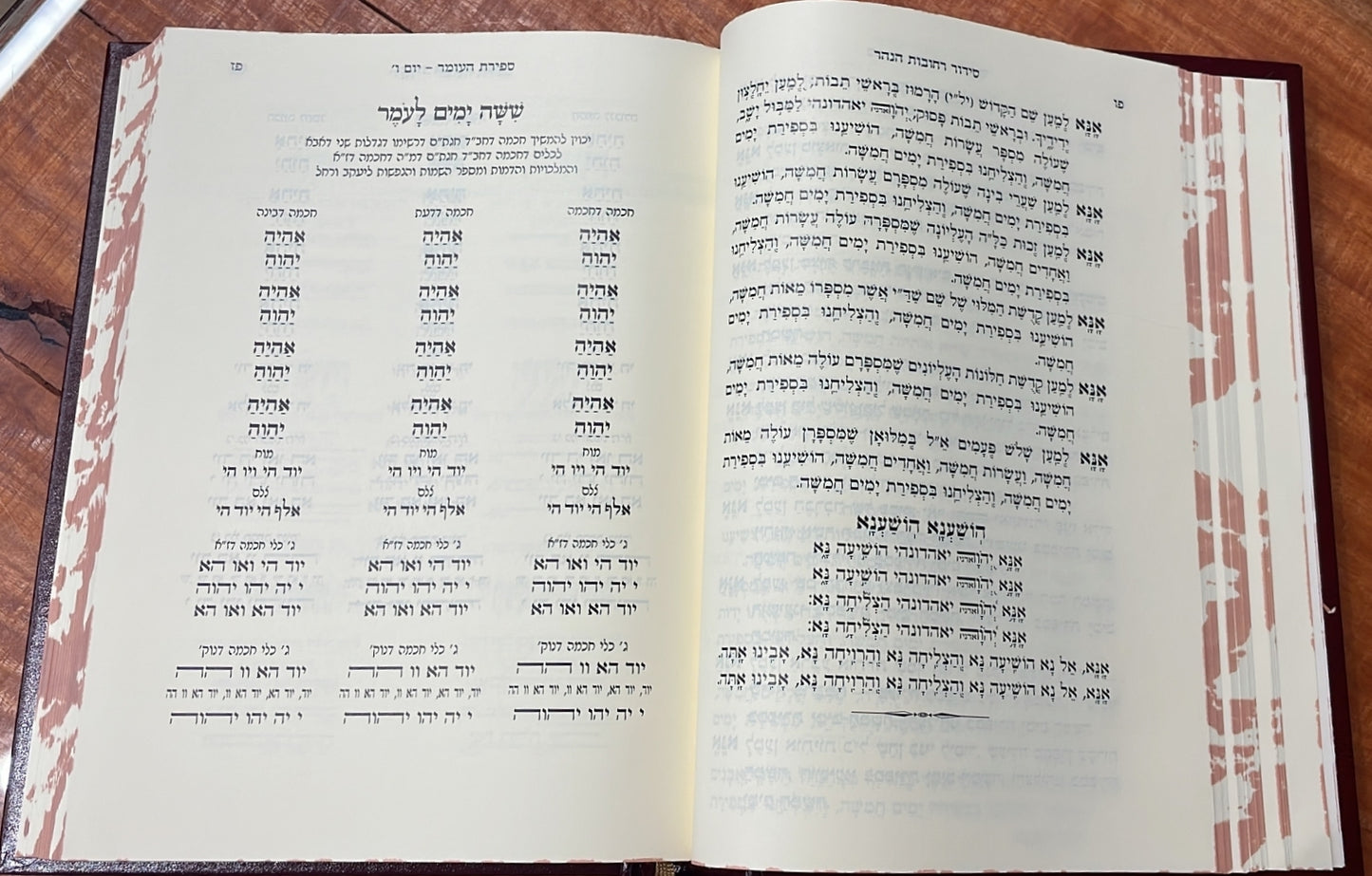 סידור רחובות הנהר לרש"ש - ספירת העומר בכרך אחד גדול / הרב בניהו שמואלי