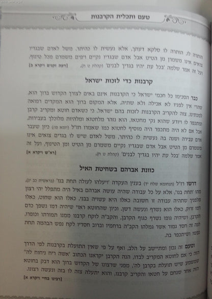 פיטום הקטורת ועבודת הקורבנות בהלכה, באגדה ובחסידות