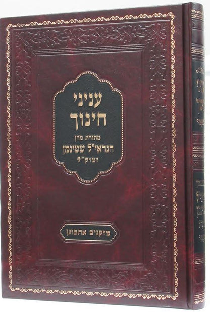 עניני חינוך - מתורת מרן הגראי"ל שטינמן זצוק"ל / מזקנים אתבונן