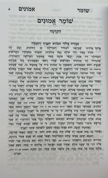 שומר אמונים המנוקד / הרב אהרון ראטה
