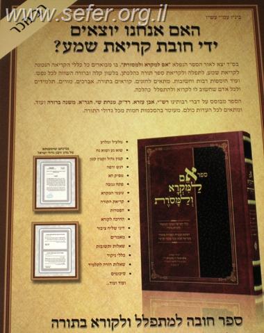 אם למקרא ולמסורת - כללי הקריאה הנכונה למתפלל ולקורא בתורה