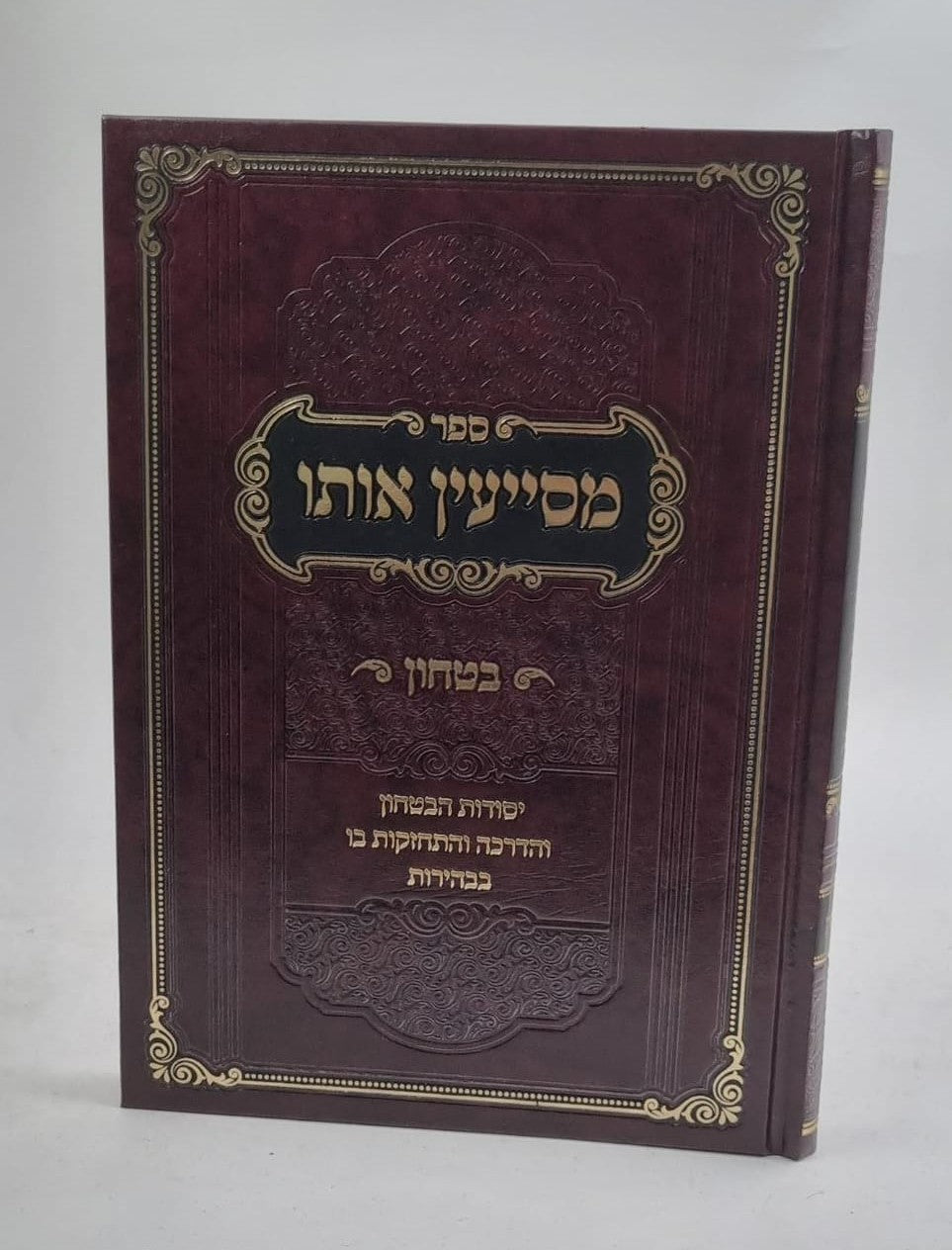 מסייעין אותו - יסודות הביטחון